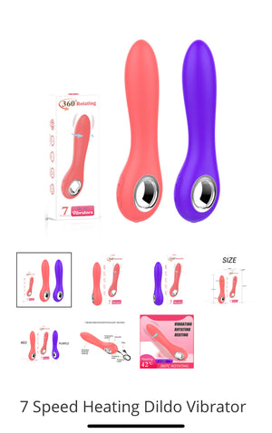 7 Speed Heating Dildo Vibrator