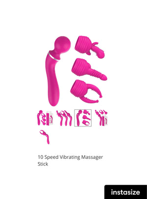 10 Speed Vibrating Massager Stick