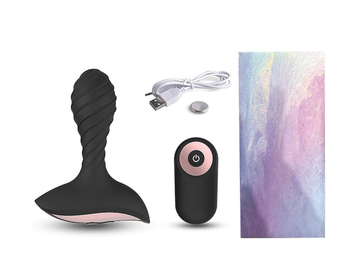 10 Speed Vibrating Prostate Massager Remote Control Anal Butt Plug