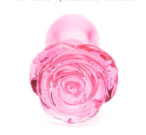 Rose Glass Sex Toys Dildo