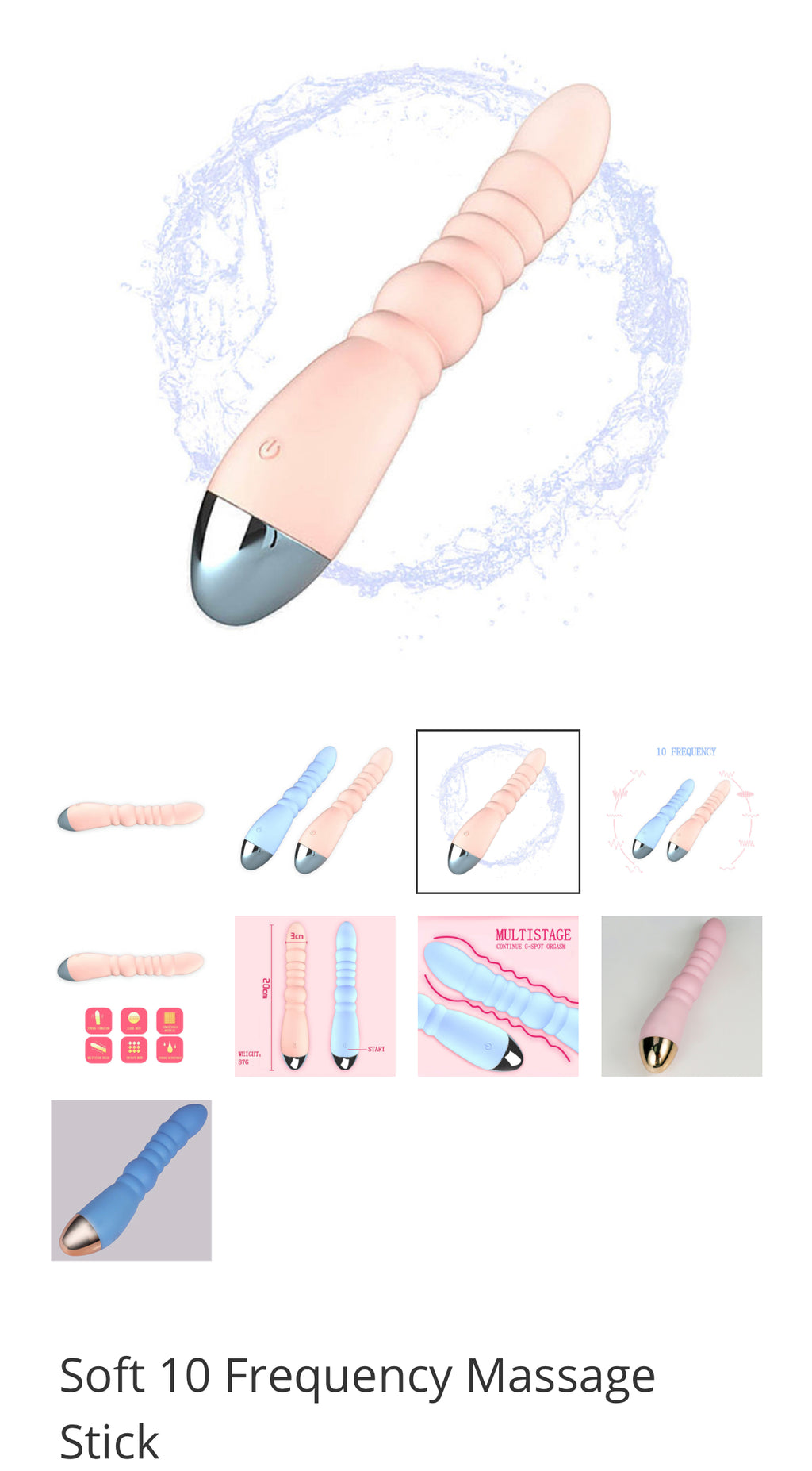 Soft 10 Frequency Massage Stick