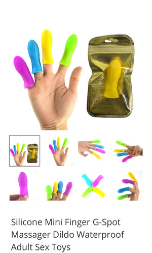 Silicone Mini Finger G-Spot Massager Dildo Waterproof Adult Sex Toys