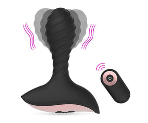 10 Speed Vibrating Prostate Massager Remote Control Anal Butt Plug